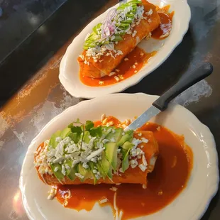 Wet breakfast burrito