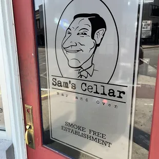 The entrance front door