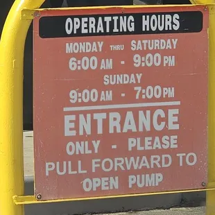 Operating Hours