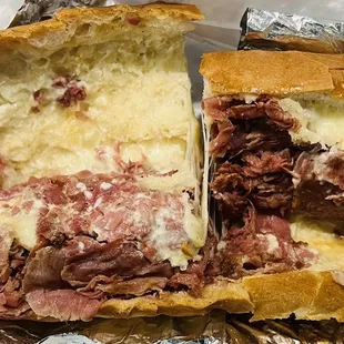 Hot Corned Beef with Swiss Cheese (small)