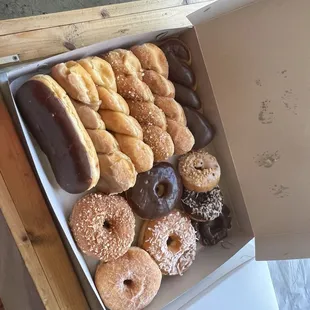 Donuts are very fresh and tasty