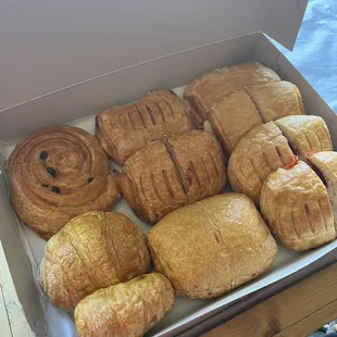 The croissants are full of flavor.