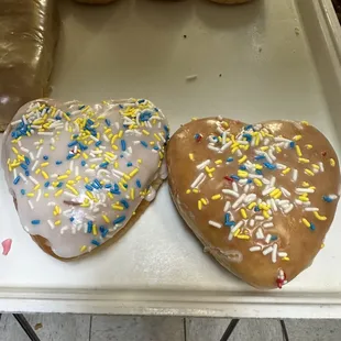 Valentine day donuts