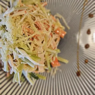 spicy kani crab salad at 5.5