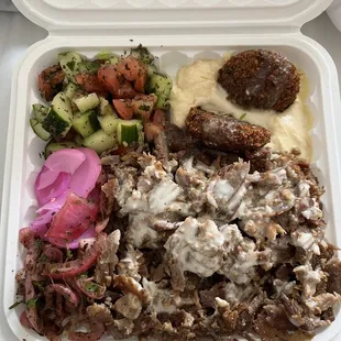 Lamb and Beef Shawarma Plate