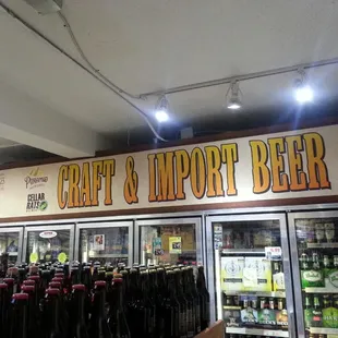 Great craft beer selection. 64&apos;s of O.E. 800!