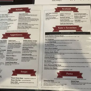Menu -- May 2024