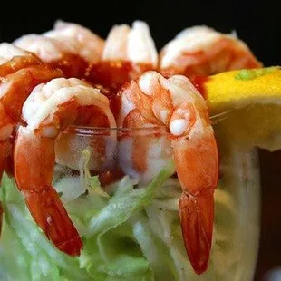 a shrimp cocktail