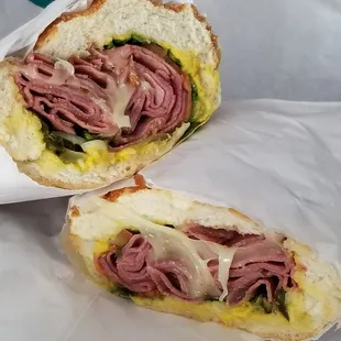 Hot Pastrami Sandwich