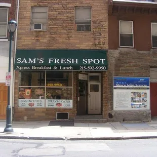 the front of sam&apos;s fresh spot