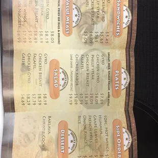 Inside Menu