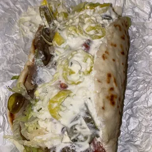 My gyro looks like a little log and I love it