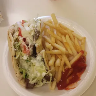 Their Original Gyro meal.