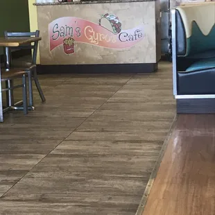 the interior of the restaurant