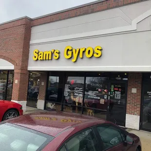 Front of Restaurant -- Strip Mall.