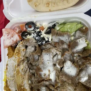 Chicken/Lamp Gyro Platter