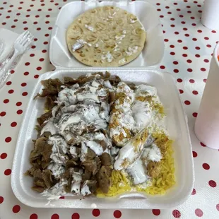 Lamb Beef &amp; Chicken over rice