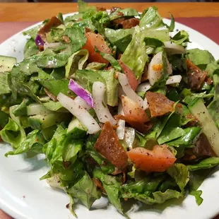 2018-12-12. Sam&apos;s Kabob House, Clinton Twp. MI. Fatoush salad. Nice and lemony, all the right ingredients. I&apos;m a fan. 4 stars!