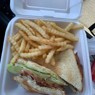 BLT AND French fries