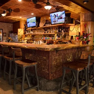 The Tikiman Sam&apos;s bar area. Currentyly BYOB as we await our liquor license