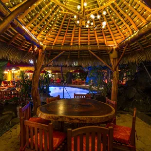 The private seating Trinity Table in the Big Island section.