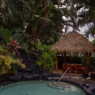 Our private Big Island cabana seating for secluded dining.
