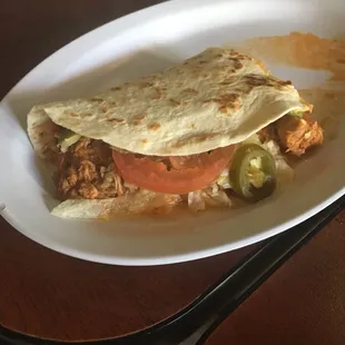 Chicken quesadilla!