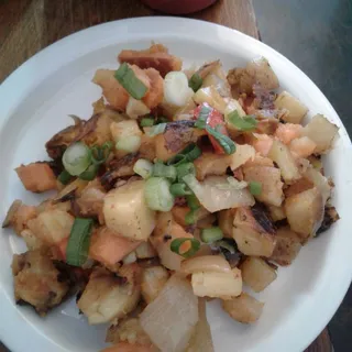 Side of Orange Flannel Hash