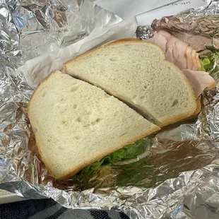 Turkey and Cheese Sandwich