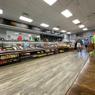 a view of the food section