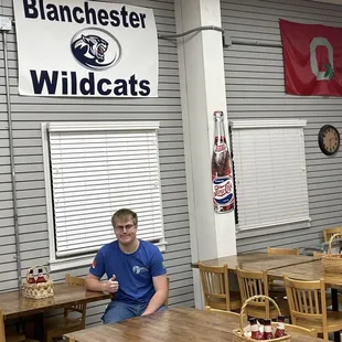 a man sitting at a table