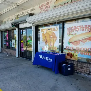 the outside of the store