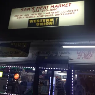 the outside of the store