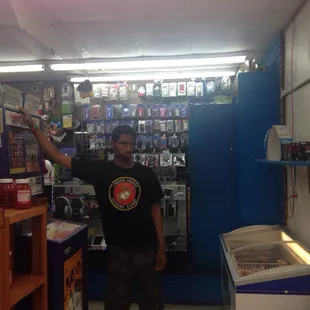 a man in a store