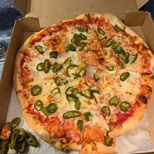 Nasty food! Not even what I ordered! Who orders a jalapeño pizza... Rude staff!!! I would have been ok if she was nicer to me. Never again
