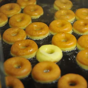 Frying to perfect goodness.