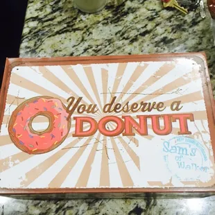 Box of glazed donuts