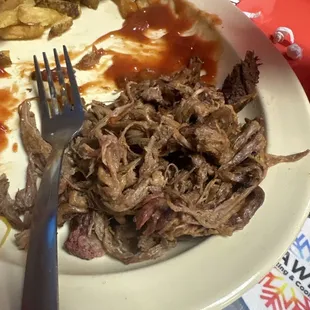 Brisket or that&apos;s what they call it. Not sure but it&apos;s not bbq