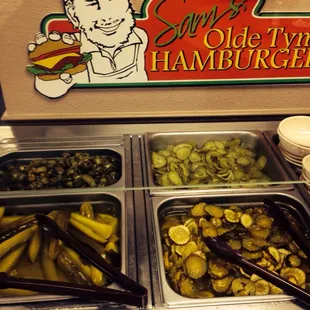 You got to try the free pickle bar. It&apos;s amazing. Sweet pickles dill pickles butter pickles spicy pickles and it&apos;s all free.
