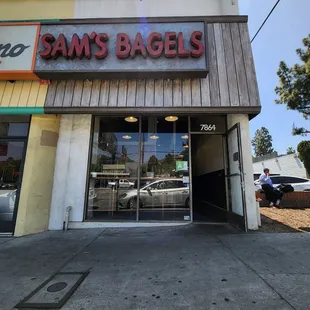 the front of the store