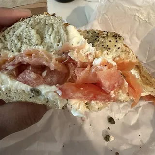 Bagel with Lox and Cream Cheese