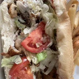 Grilled Chicken Sandwich, doesn't look like much but tastes great