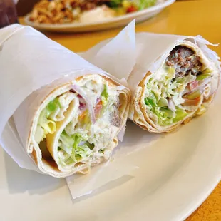 Lamb kefta wrap