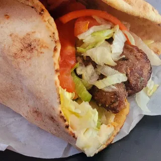 Lamb kefta wrap