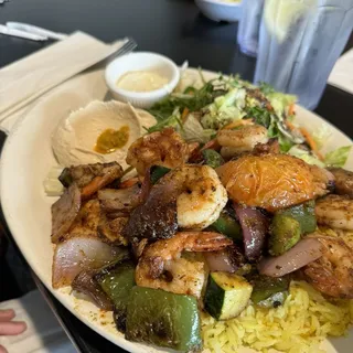 shrimp kabab plate