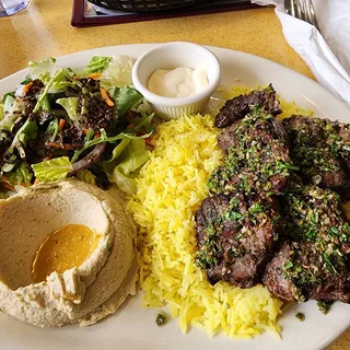 Chimichurri Beef Kabab Plate