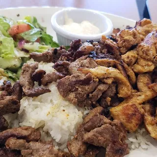 Mixed shawarma plate