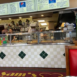 a view of the counter