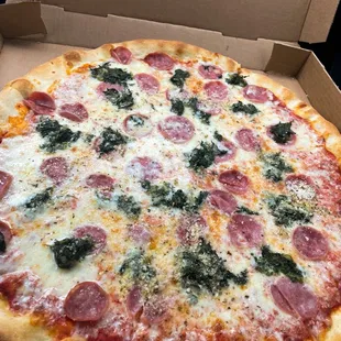 Stuffed Spinach Pizza