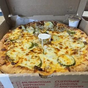 a pizza in a box
